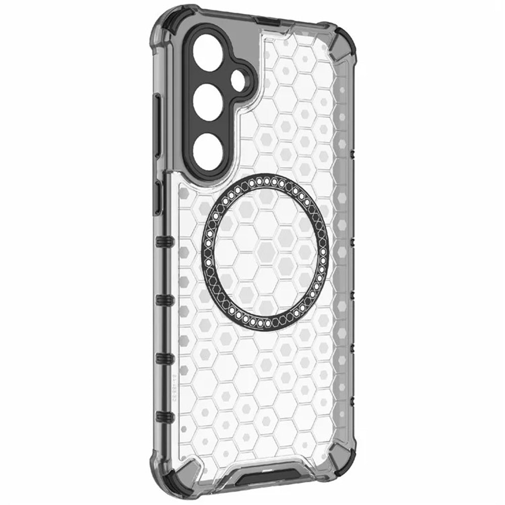 Techsuit - HoneyComb Shield MagSafe - Samsung Galaxy A55 5G - White