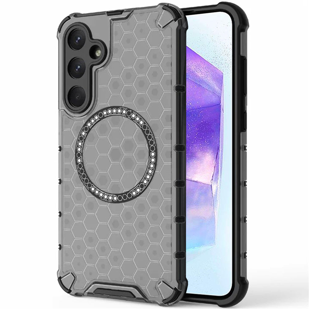 Techsuit - HoneyComb Shield MagSafe - Samsung Galaxy A55 5G - Black