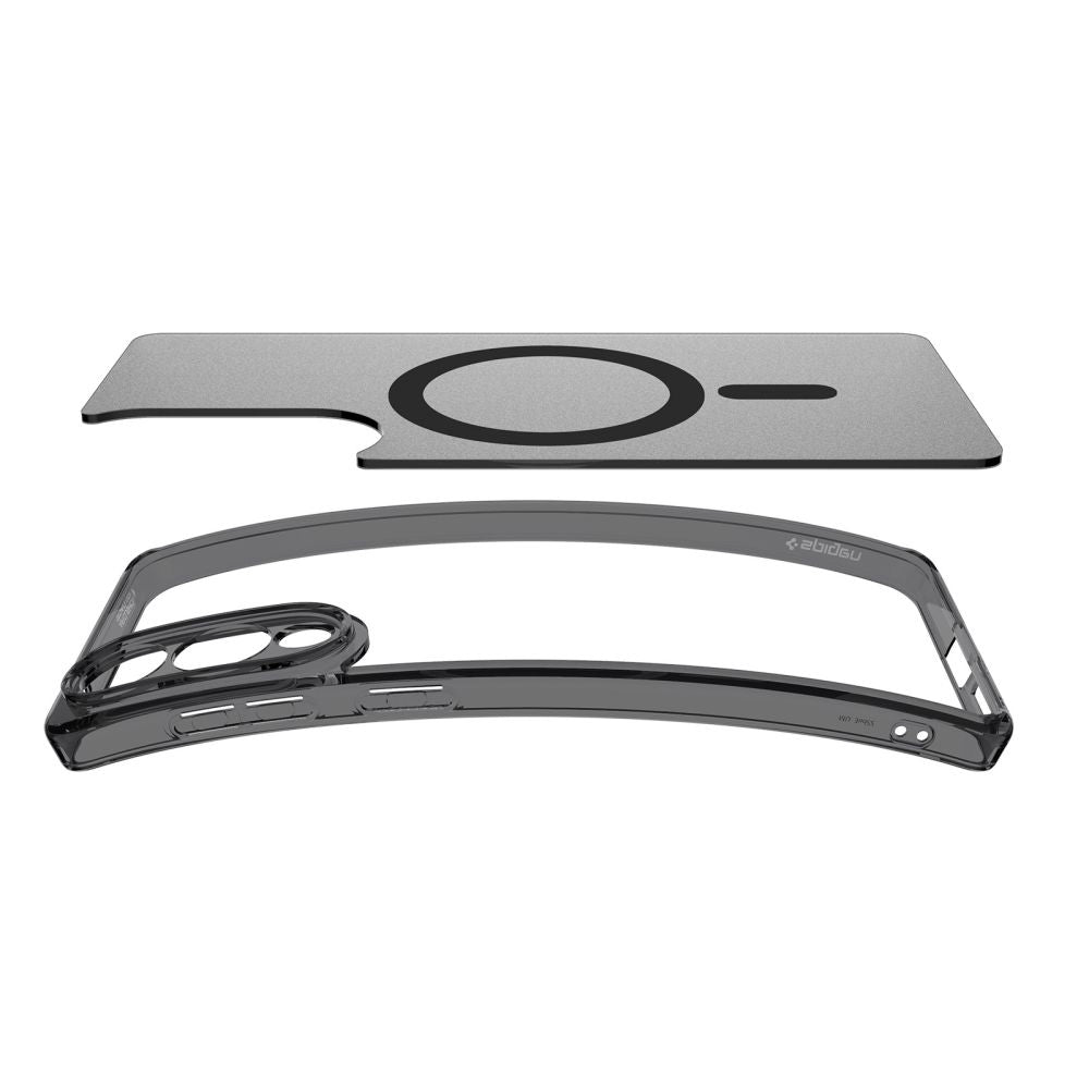 Spigen Husa de protectie Spigen Ultra Hybrid MagSafe (ACS09419) compatibil cu Samsung Galaxy S25 Edge, Frost Black – ima