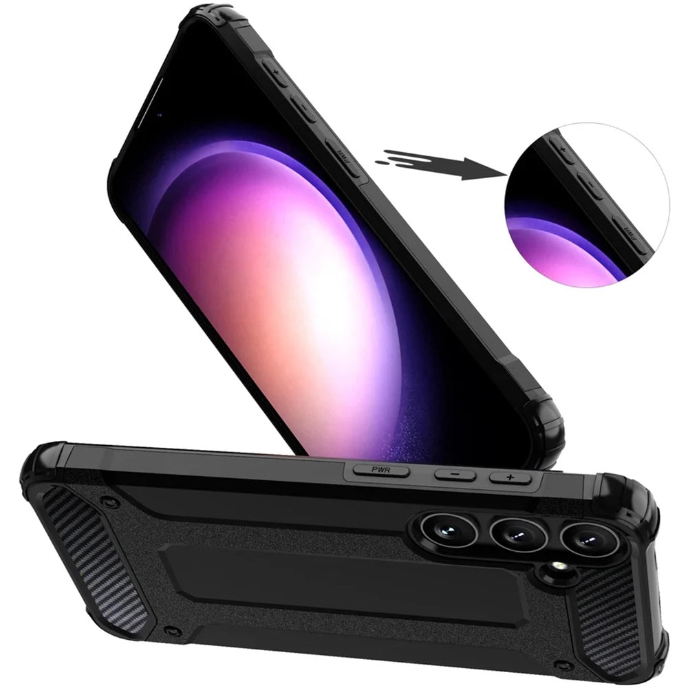 Techsuit - Hybrid Armor - Samsung Galaxy S25 Plus - Black