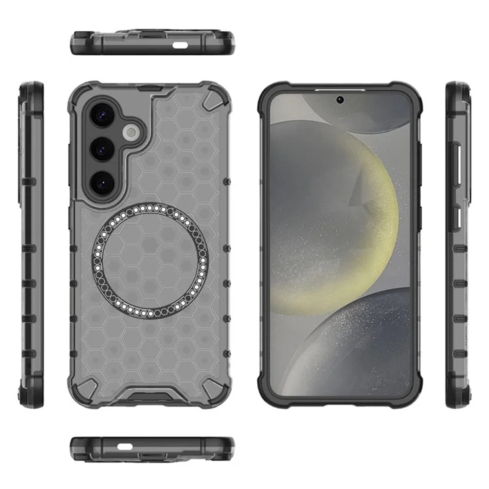 Techsuit - HoneyComb Shield MagSafe - Samsung Galaxy S24 - Black