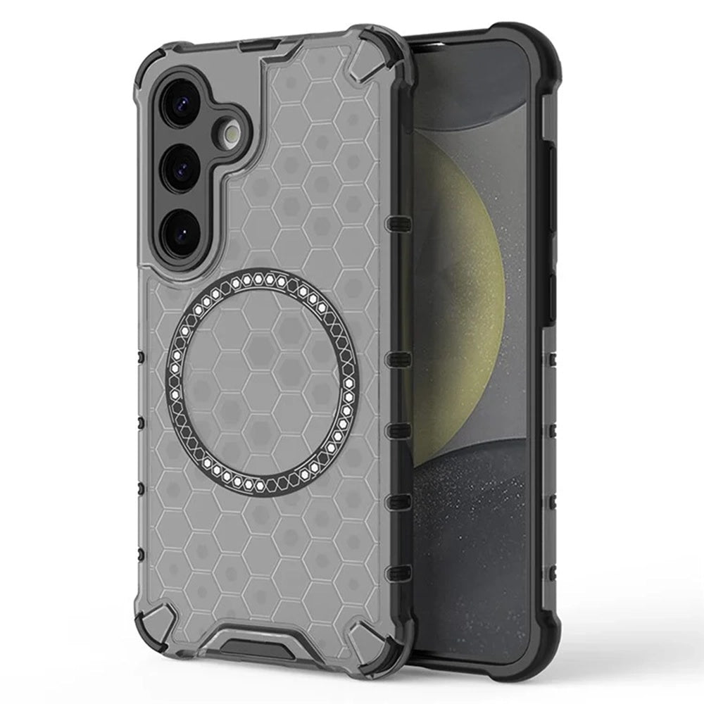 Techsuit - HoneyComb Shield MagSafe - Samsung Galaxy S24 - Black