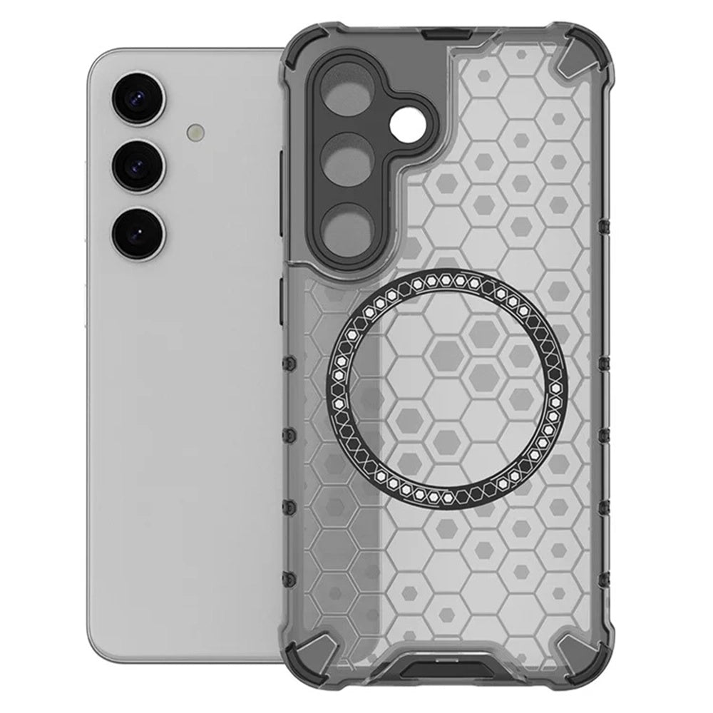 Techsuit - HoneyComb Shield MagSafe - Samsung Galaxy S25 - Black