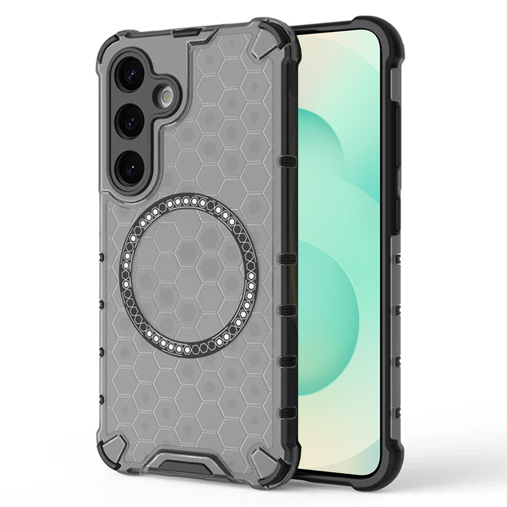 Techsuit - HoneyComb Shield MagSafe - Samsung Galaxy S25 Plus - Black