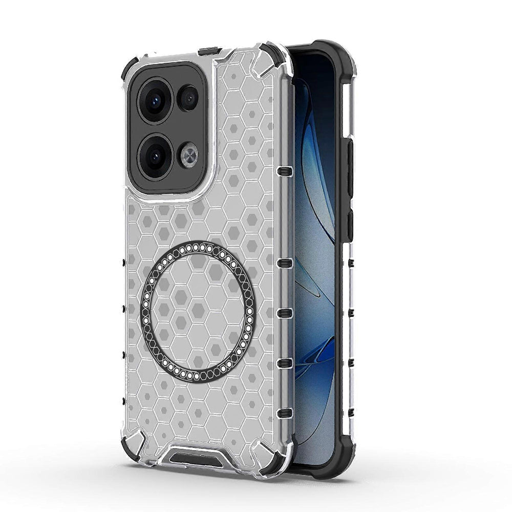 Techsuit - HoneyComb Shield MagSafe - Oppo Reno13 - White
