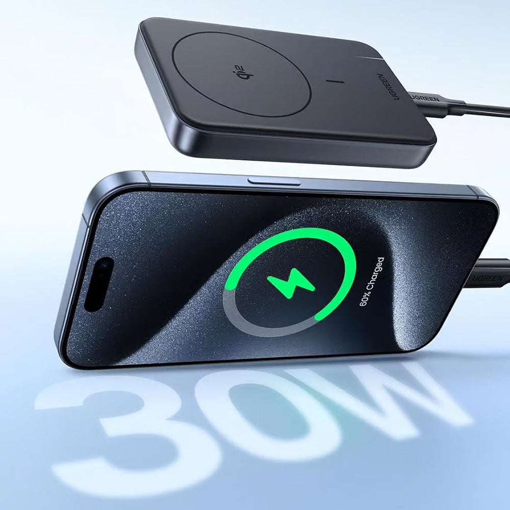 Ugreen - Power Bank PB761 (45763) - Magnetic Wireless Charging 15W, 10000mAh, PD30W - Space Gray