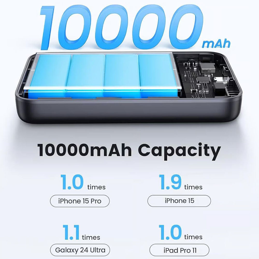 Ugreen - Power Bank PB761 (45763) - Magnetic Wireless Charging 15W, 10000mAh, PD30W - Space Gray
