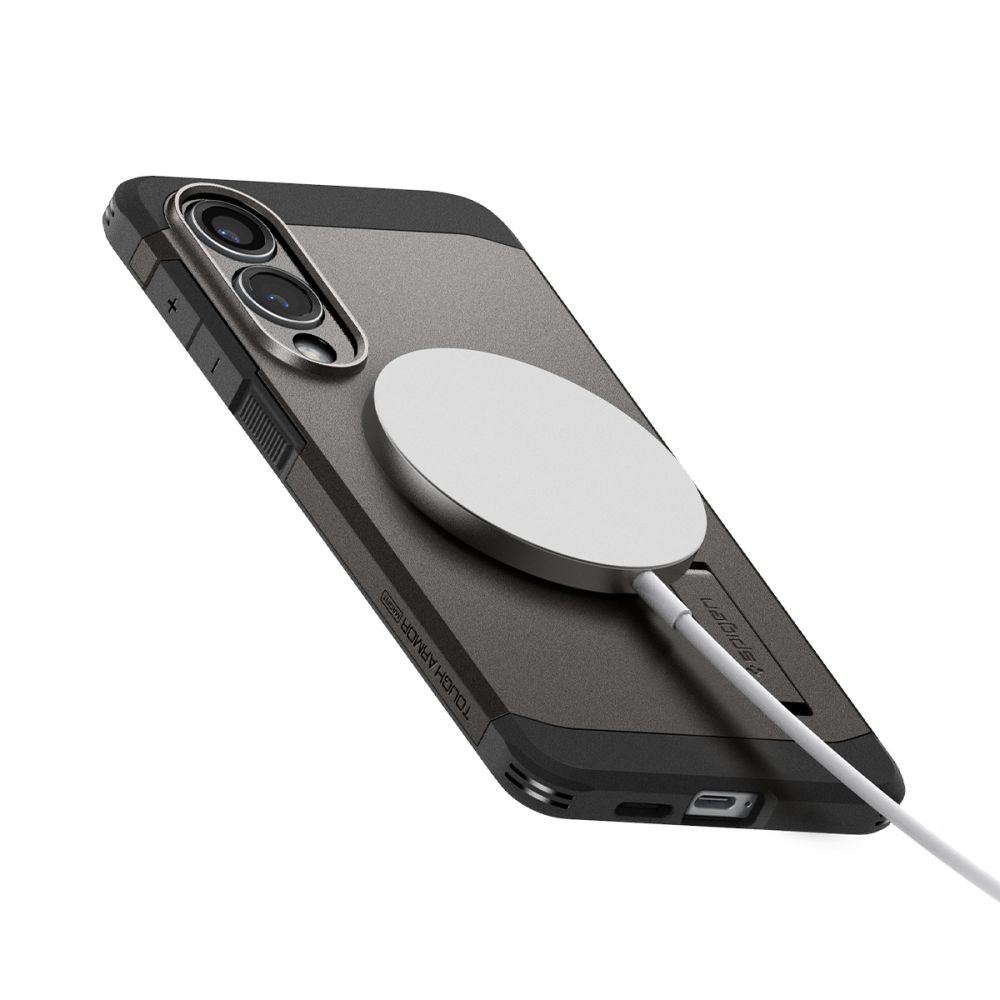 Spigen - Tough Armor MagSafe (ACS09423) - Samsung Galaxy S25 Edge - Gunmetal