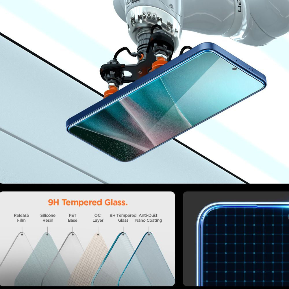 Spigen - Glas.tR EZ-FIT Pro (AGL09411) - Samsung Galaxy S25 Edge - Clear