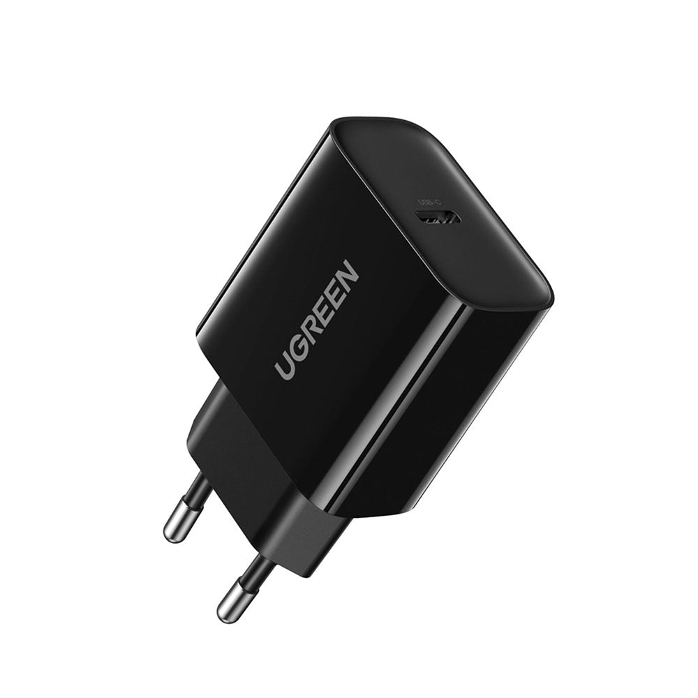 Ugreen - Wall Charger CD137 (10191) - Fast Charging, Type-C, 20W, 5V/3A, PD3.0, Quick Charge 4.0+ - Black