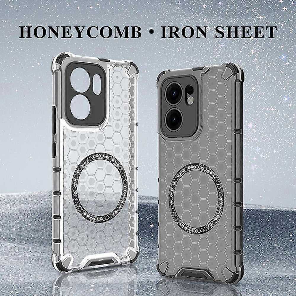 Techsuit - HoneyComb Shield MagSafe - Oppo Reno13 F 4G / Reno13 F 5G / Reno13 FS 5G - White