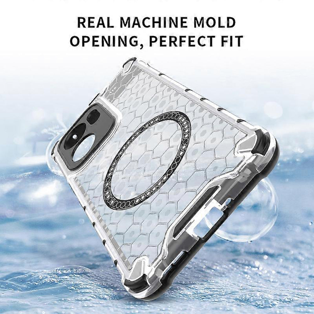 Techsuit - HoneyComb Shield MagSafe - Oppo Reno13 F 4G / Reno13 F 5G / Reno13 FS 5G - White