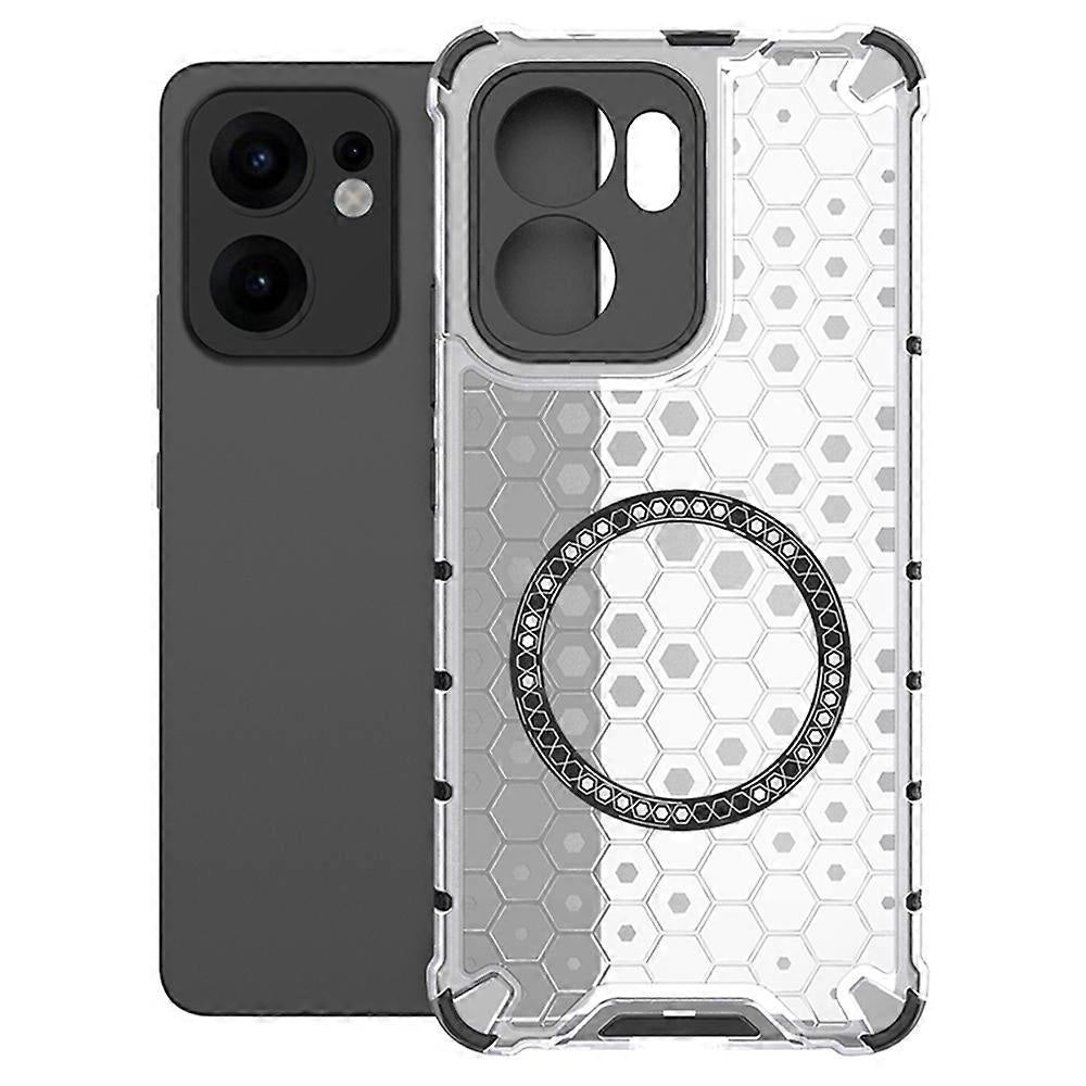 Techsuit - HoneyComb Shield MagSafe - Oppo Reno13 F 4G / Reno13 F 5G / Reno13 FS 5G - White