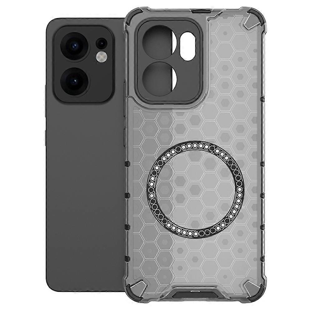 Techsuit - HoneyComb Shield MagSafe - Oppo Reno13 F 4G / Reno13 F 5G / Reno13 FS 5G - Black