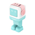 Ugreen - Wall Charger Uno RG CD361 (35855) - with LED Display, GaN, Fast Charging, USB, 2x USB-C, QC4.0+, 65W, 3A - Pink