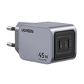 Incarcator Ugreen (35008), USB-C, 45W, QC4.0+, Gri