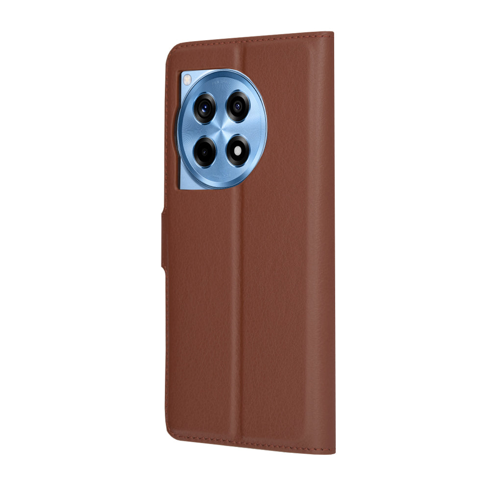 Techsuit - Leather Folio - OnePlus 12R - Brown