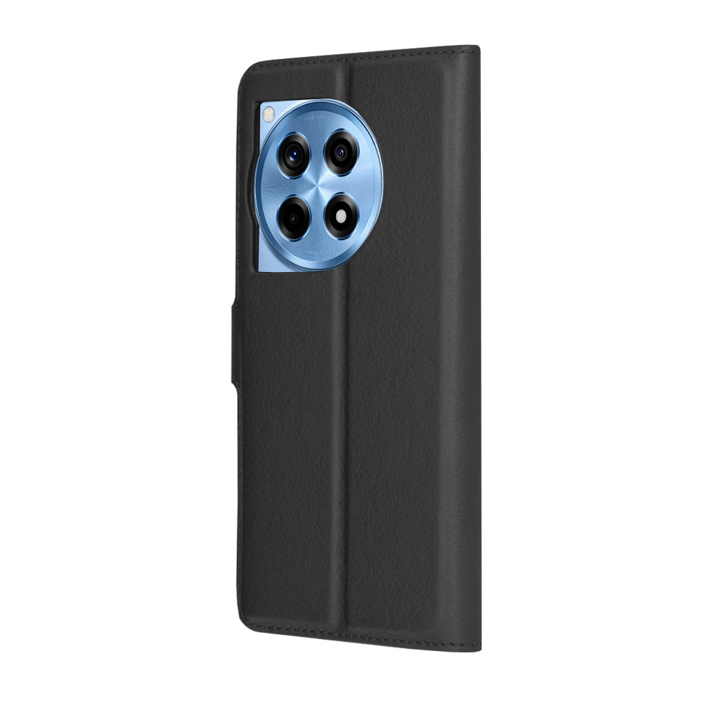 Techsuit - Leather Folio - OnePlus 12R - Black