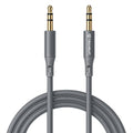 Techsuit - Premium Cable Adapter SoundFleX (AC3) - 3.5mm to Jack, Hi-Fi Quality, Silica Gel, 1m - Gray