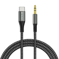 Techsuit - Premium Cable Adapter NexaSound (AC16) - Type-C to 3.5mm Jack, DAC Chip, Nylon Braided + Aluminum Alloy, 1m -