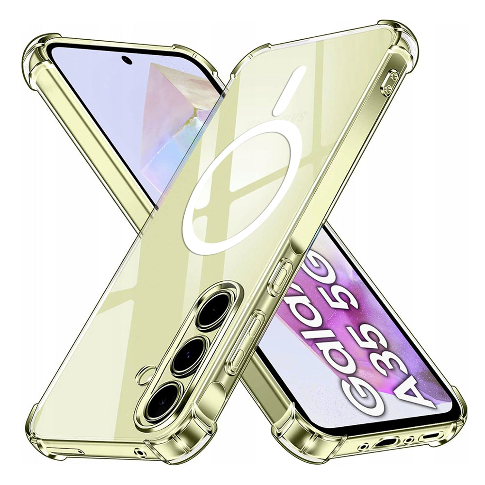 Techsuit - Shockproof Clear Silicone MagSafe - Samsung Galaxy A35 5G - Clear