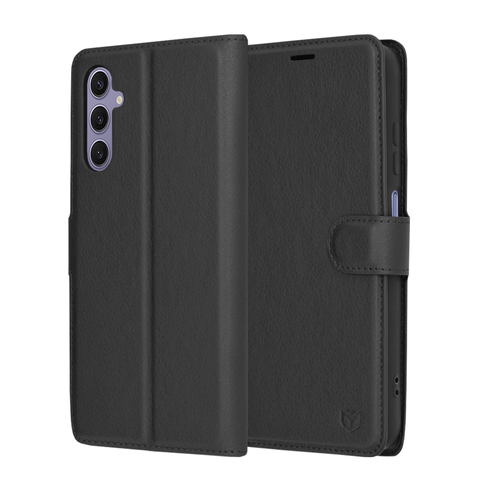 Techsuit - Leather Folio - Samsung Galaxy S24 - Black