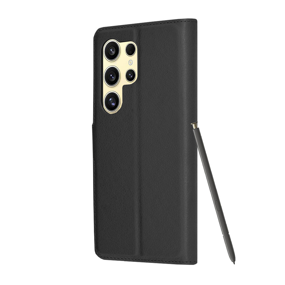 Techsuit - Leather Folio - Samsung Galaxy S24 Ultra - Black