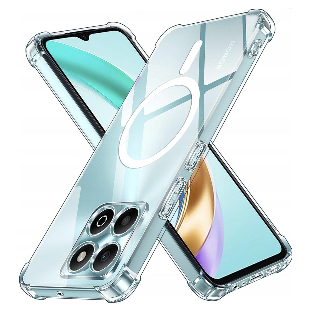 Techsuit - Shockproof Clear Silicone MagSafe - Honor X6b - Clear