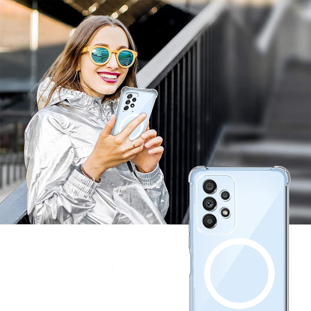 Techsuit - Shockproof Clear Silicone MagSafe - Motorola Edge 60 / Edge 60 Fusion - Clear