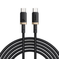 Baseus - Data Cable Dura Series (P10377803U03-00) - for MacBook, Fast Charging, Type-C, PD 240W, 480Mbps, 1m - Gold / Bl