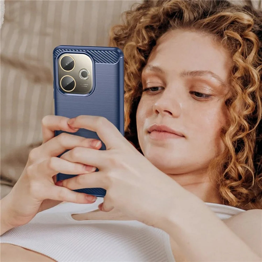 Techsuit - Carbon Silicone - Oppo A5 Pro 4G / A5 Pro 5G - Blue