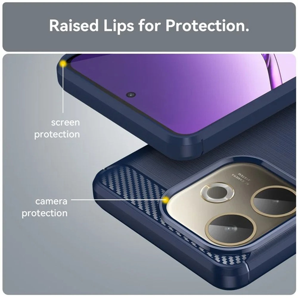 Techsuit - Carbon Silicone - Oppo A5 Pro 4G / A5 Pro 5G - Blue