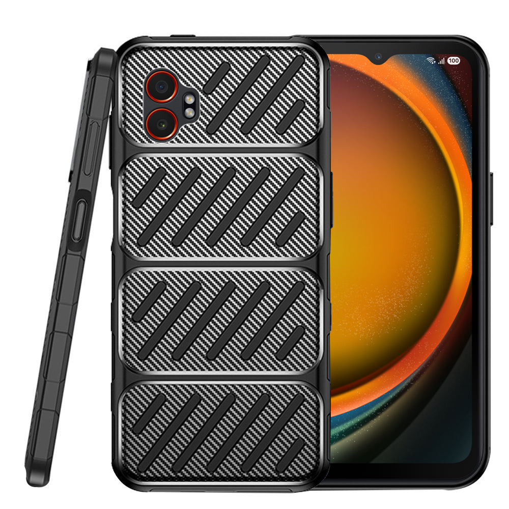 Techsuit - CarbonFiber - Samsung Galaxy Xcover7 Pro - Black