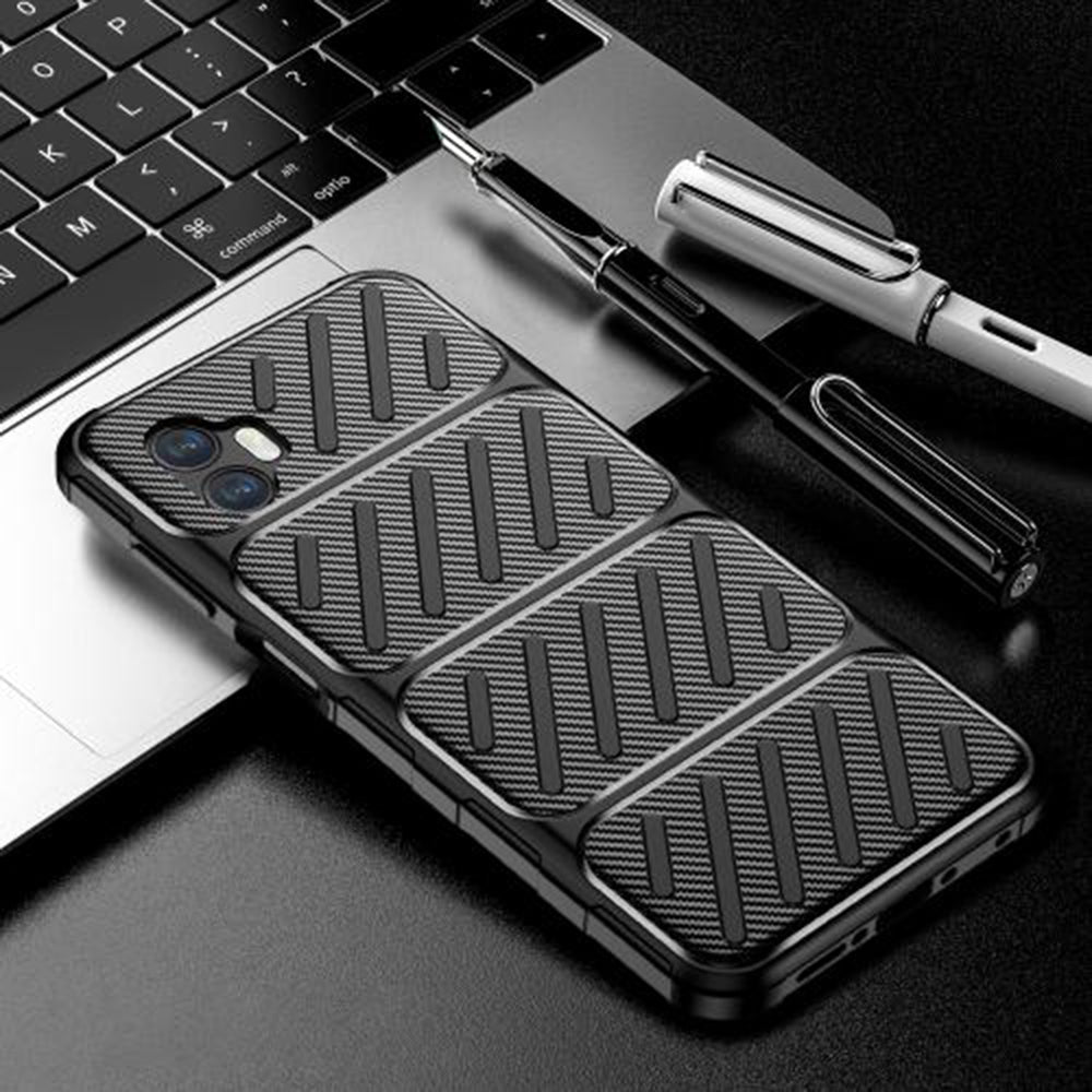 Techsuit - CarbonFiber - Samsung Galaxy Xcover7 Pro - Black