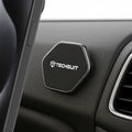 Techsuit - Phone Holder Tiny Series (HOLD210-C) - Dashboard Magnetic Grip, Multipurpose Use, Hexagonal, 2 Metal Plates -