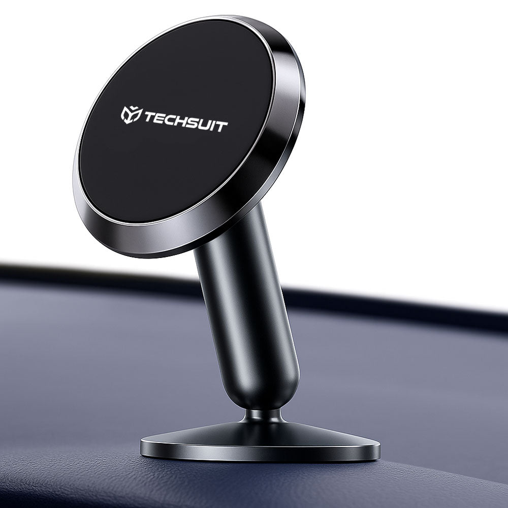 Techsuit - Premium Car Holder TinyGrip (S11) - Strong N52 Magnets, Universal Magnetic Mount, 360° Rotation, with 3M Meta