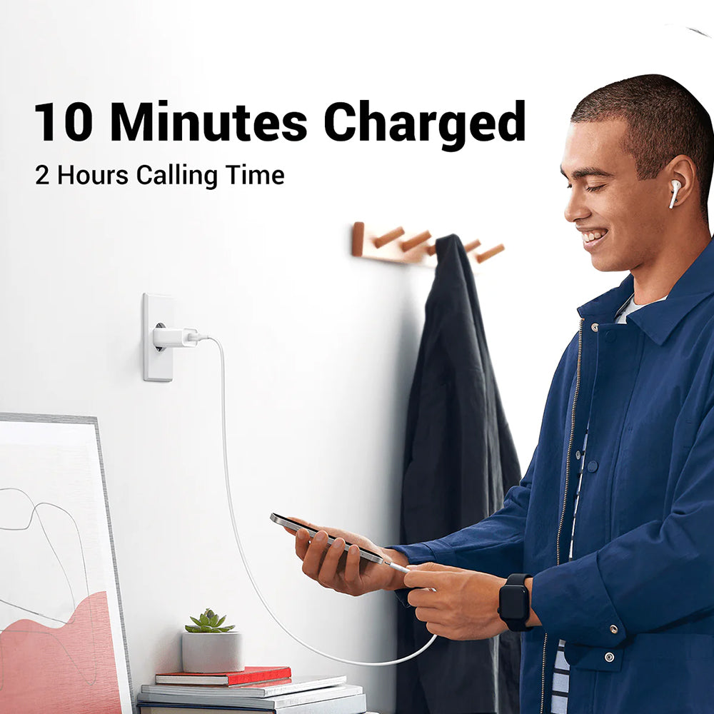 Ugreen - Wall Charger CD137 (60450) - Fast Charging, Type-C, 20W, 5V/3A, PD3.0, Quick Charge 4.0+ - White