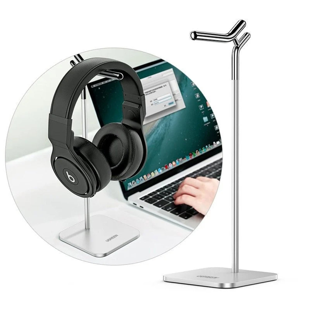 Ugreen - Holder LP143 (80701) - for Earphones, Aluminum Alloy - Silver