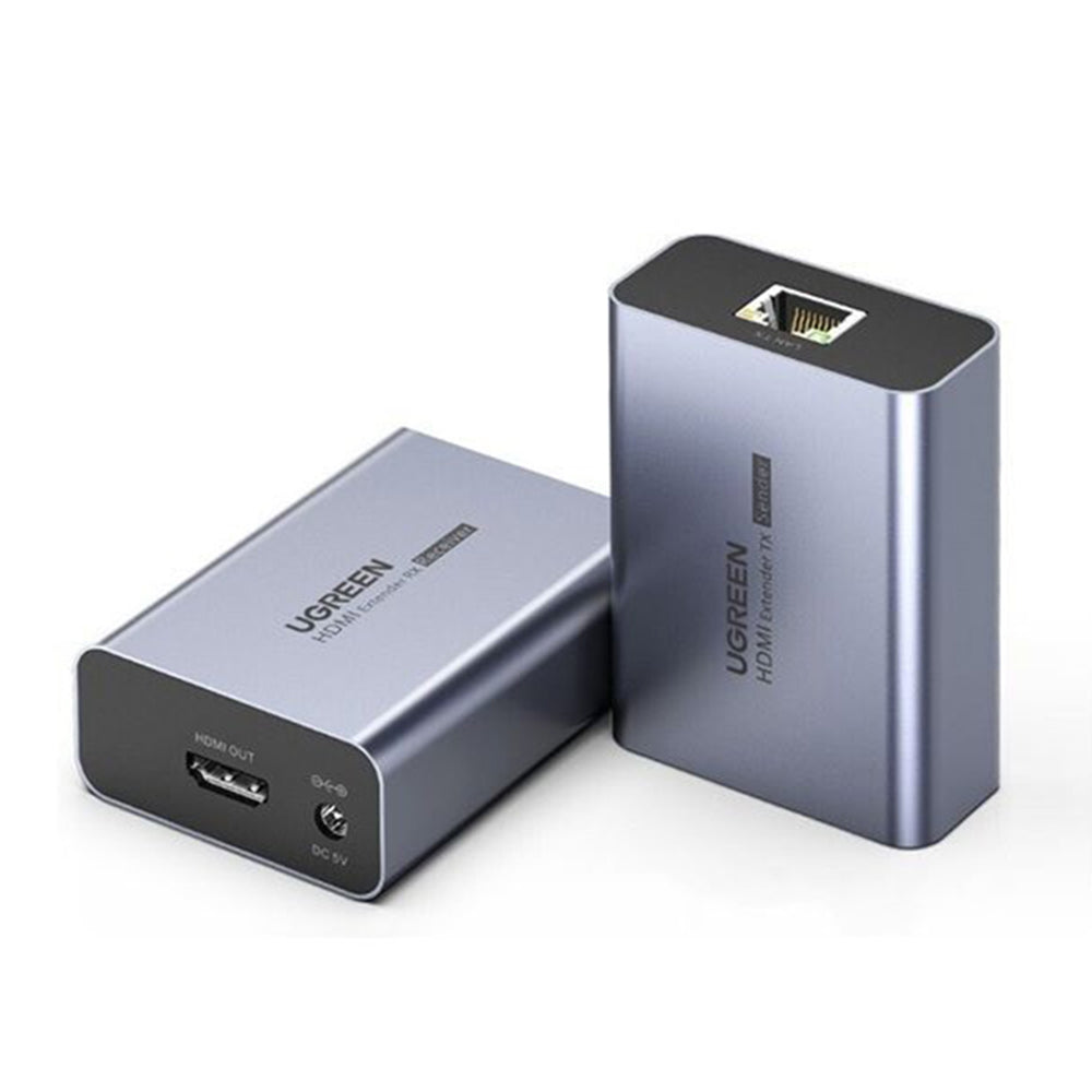 Adaptor Ugreen HDMI Over Ethernet CM455 (20519EU), Gri