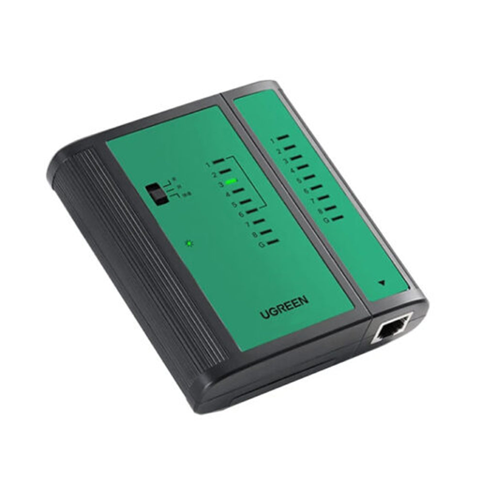 Ugreen - Network Cable Tester NW167 (10950) - 9V Carbon Battery, Ethernet / Telephone Cable - Black