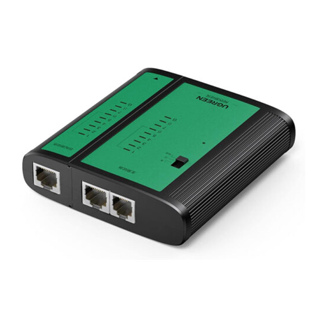 Ugreen - Network Cable Tester NW167 (10950) - 9V Carbon Battery, Ethernet / Telephone Cable - Black