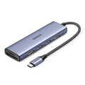 Ugreen - Docking Station CM511 (20956A) - Type-C to 3x USB3.0, HDMI 4K, 5Gbps, Card reader SD/TF, 104MB/s - Gray