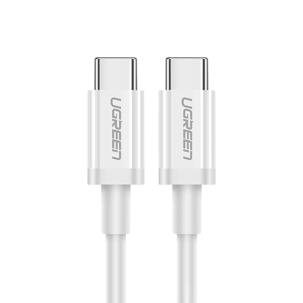 Ugreen - Data Cable US264 (60518) - Fast Charging, USB-C to USB-C, 3A, 60W, 1m - White