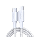 Ugreen - Data Cable L501 (35218) - USB-C to USB-C, 3A, 60W, 1m, Nylon - White