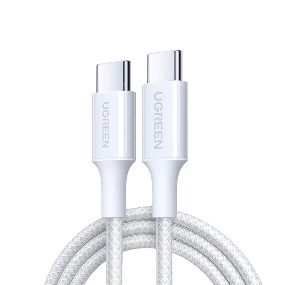 Ugreen - Data Cable L501 (35218) - USB-C to USB-C, 3A, 60W, 1m, Nylon - White
