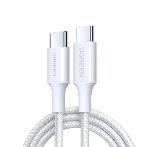 Ugreen - Data Cable L501 (35218) - USB-C to USB-C, 3A, 60W, 1m, Nylon - White