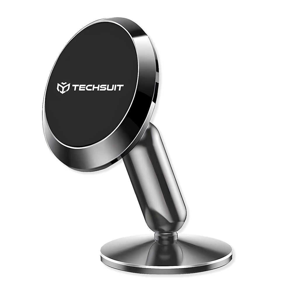 Techsuit - Premium Car Holder TinyGrip (S11) - Strong N52 Magnets, Universal Magnetic Mount, 360° Rotation, with 3M Meta