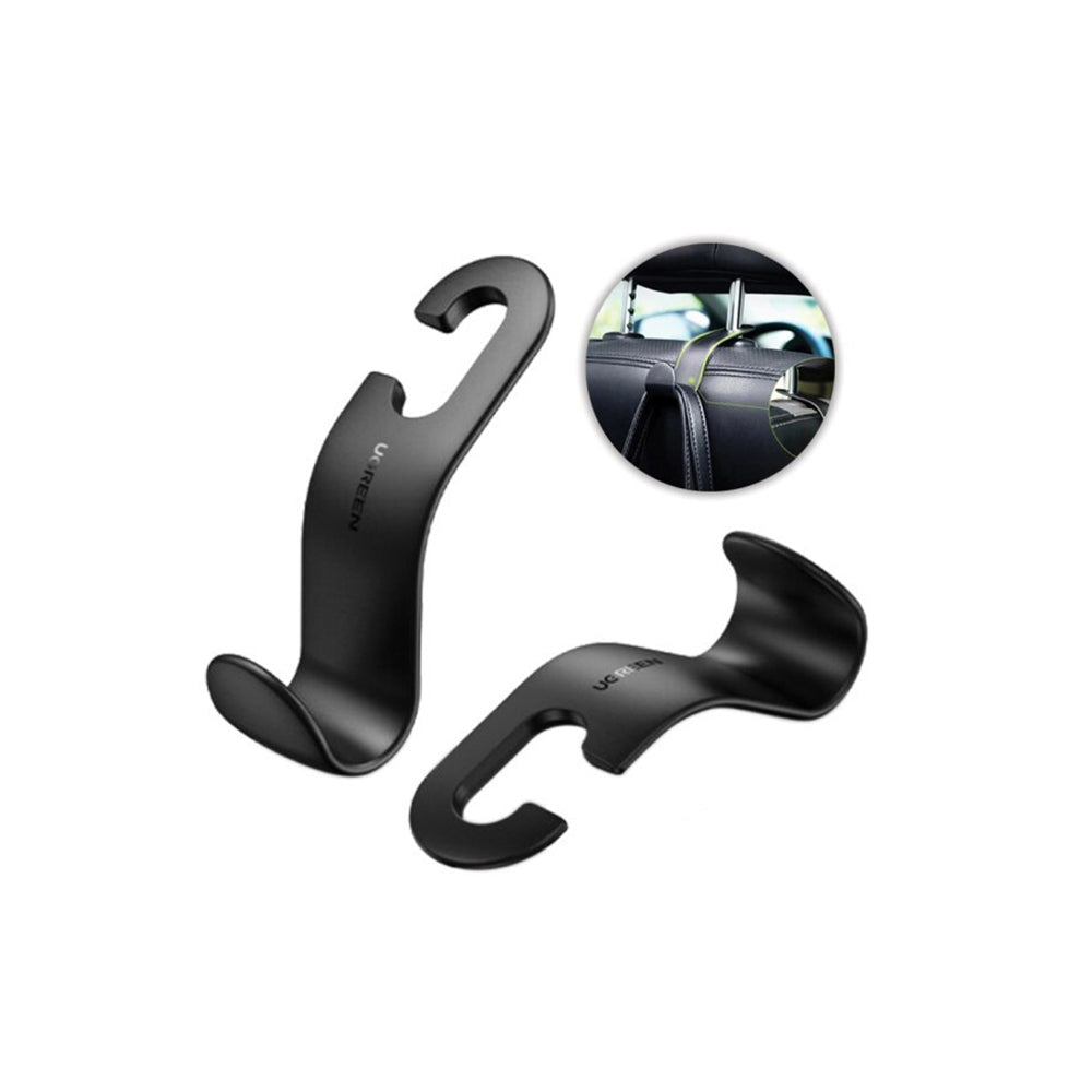 Ugreen - Car Seat Hanger LP104 (30337) - Max Load 20KG, Universal Back Seat Organizer - Black