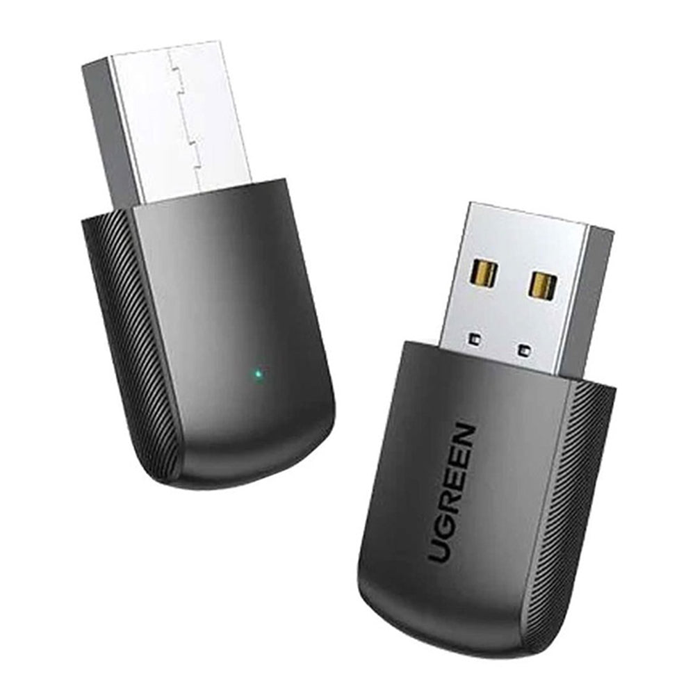 Ugreen - Wi-Fi Adapter CM448 (20204) - USB, 2.4Ghz/5Ghz, Built-in Single Antenna, Monitoring Mode Support - Black