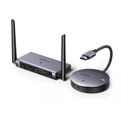 Adaptor Ugreen Wireless Transmitter Receiver CM586 (90909A), HDMI, 50M 4K@30Hz, Negru